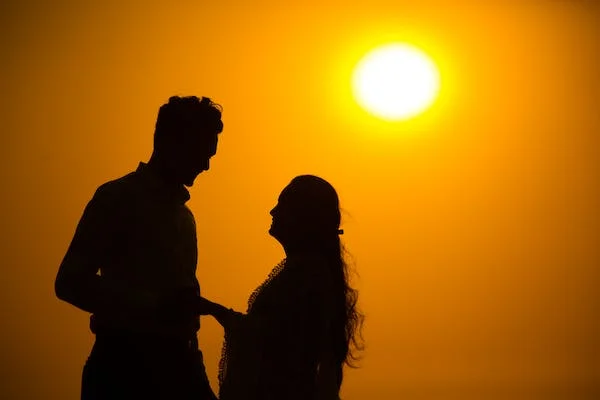 Indian couple posing by the sunset | Photo 213674